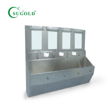 Four Person Position Hospital Stainless Steel Inductive Hand Washing Sink